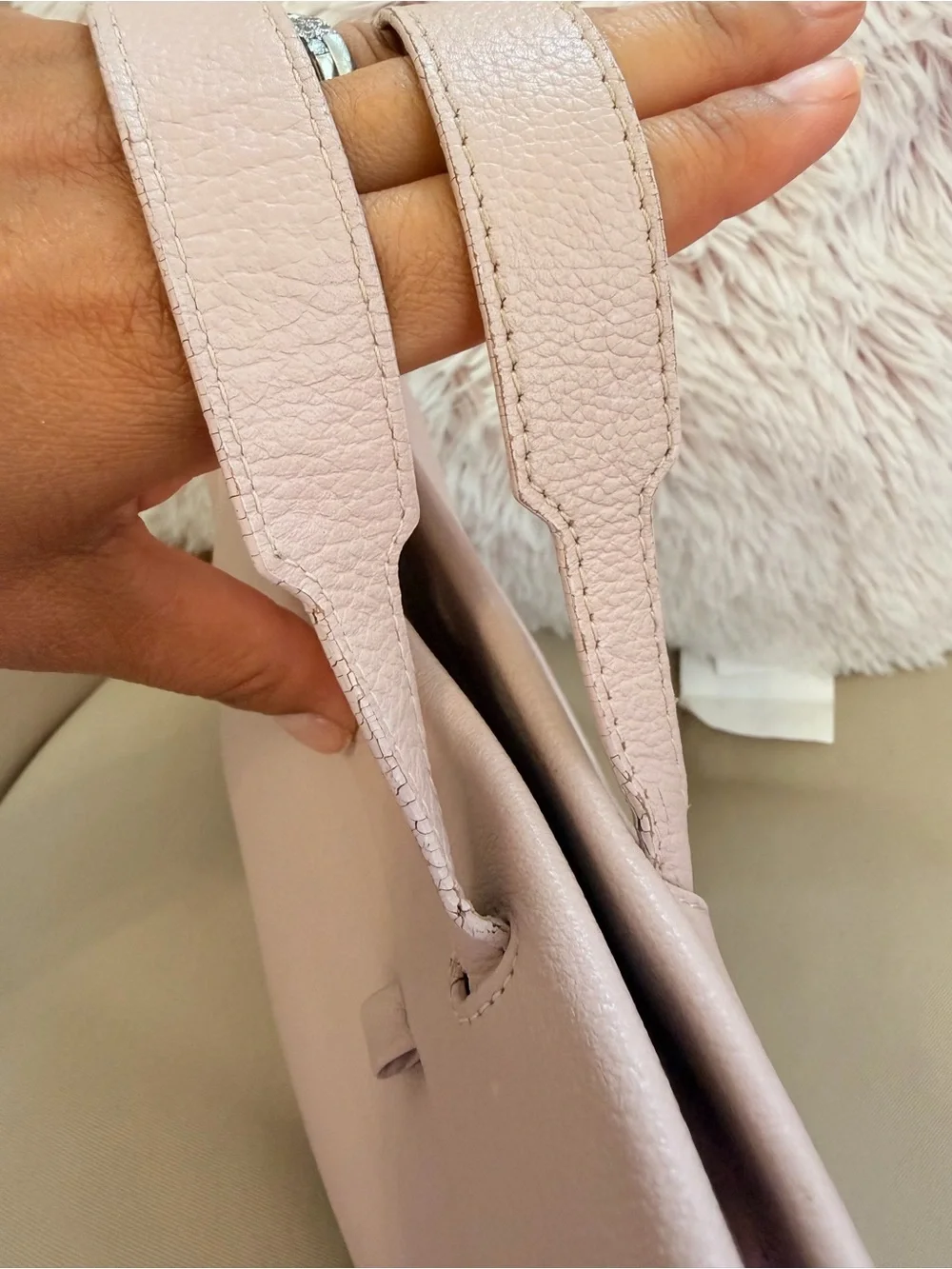 Min & Mon New York Vali  light pink Leather Bag